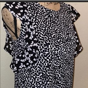 Michael kors Top white an black size XL